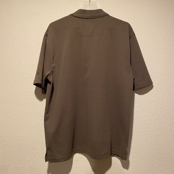 Grand Slam Golf Men's‎ XL Ribbed Brown Polo Shirt - Embroidered Logo - Picture 5 of 5